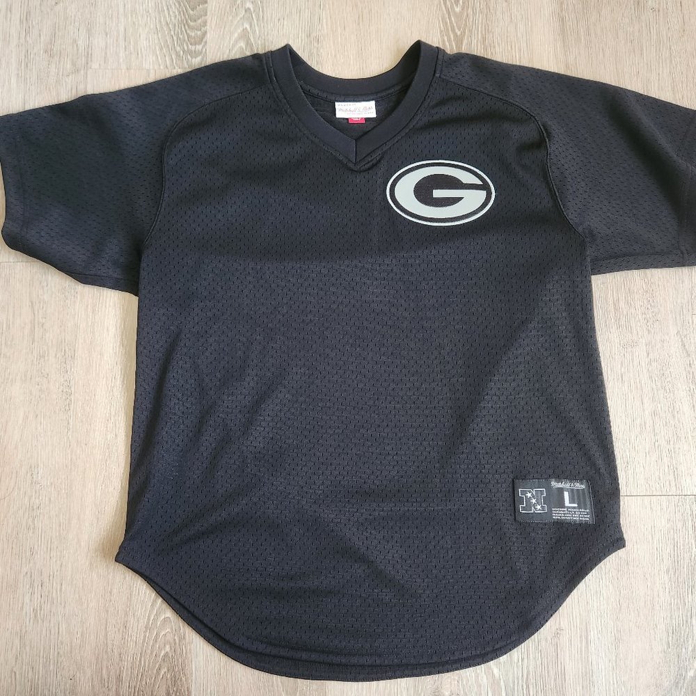 Mitchell & Ness Green Bay Packers Mesh Top Jersey Men's Size Large